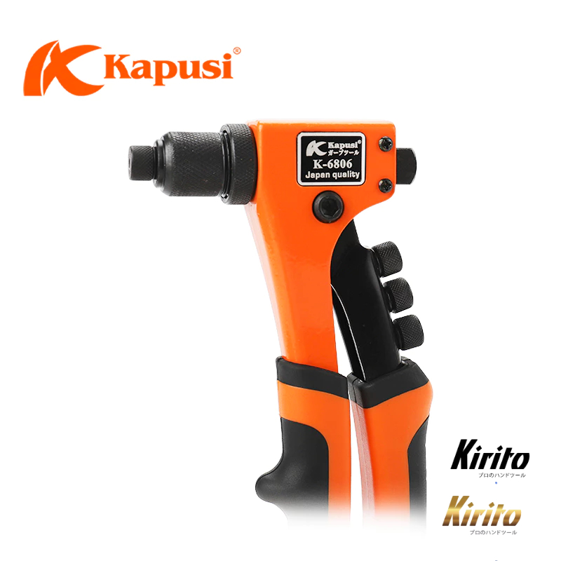 Kìm Rút Đinh Tán Trợ Lực Kapusi K-6806 Cao Cấp, Kìm Bấm Rive Cầm Tay Đa Năng
