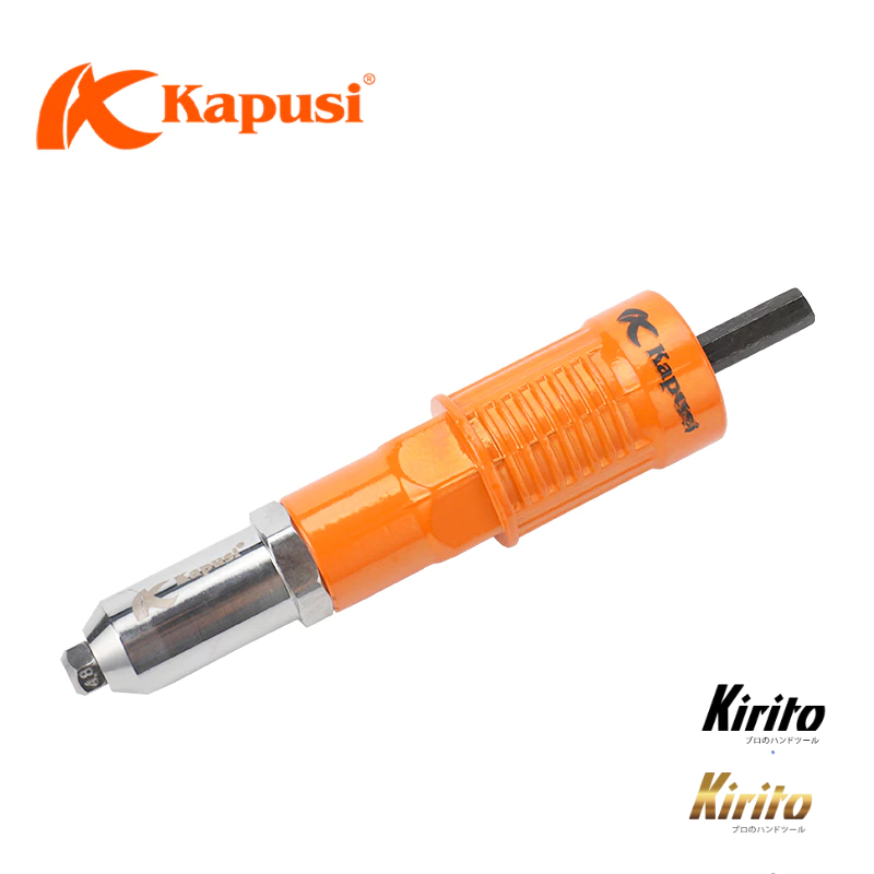 Đầu rút đinh tán nhôm Rive gắn máy khoan Kapusi Japan - Đầu kít rút đinh rive k6798