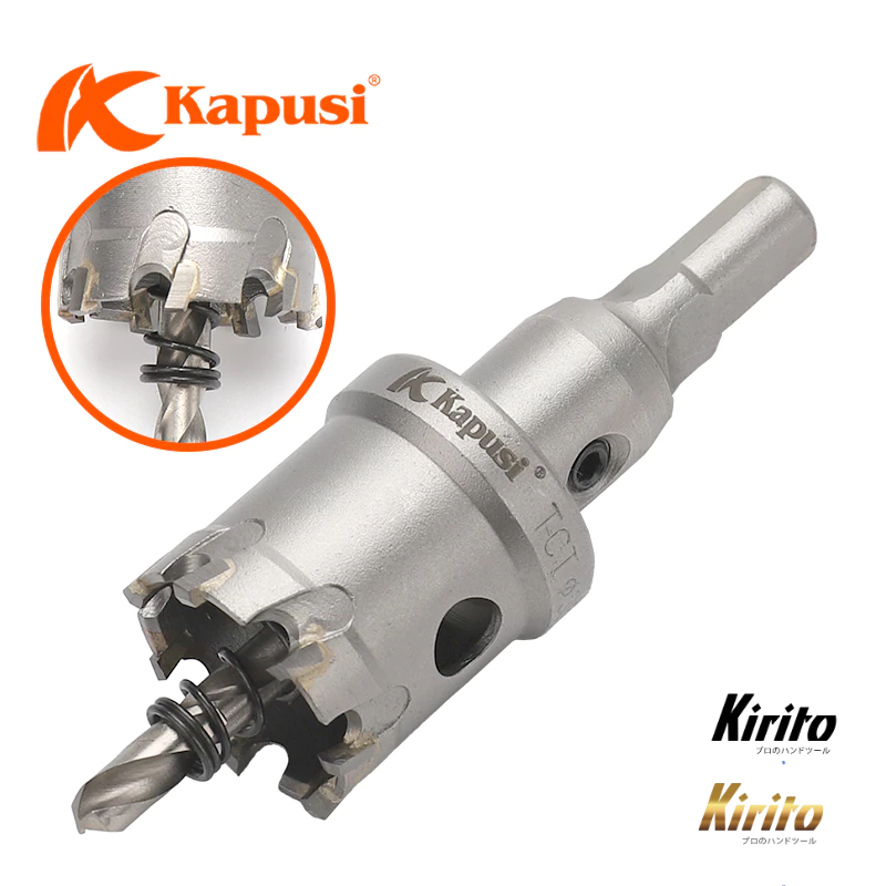 Bộ 6 mũi khoét sắt, Inox Kapusi Nhật Bản bao gồm 16 -18 - 20 - 22 - 25 - 30 K-3692