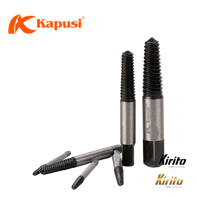 Bộ tháo bu lông ốc vít gãy hãng Kapusi Nhật Bản gồm bộ 5 chi tiết và bộ 6 chi tiết