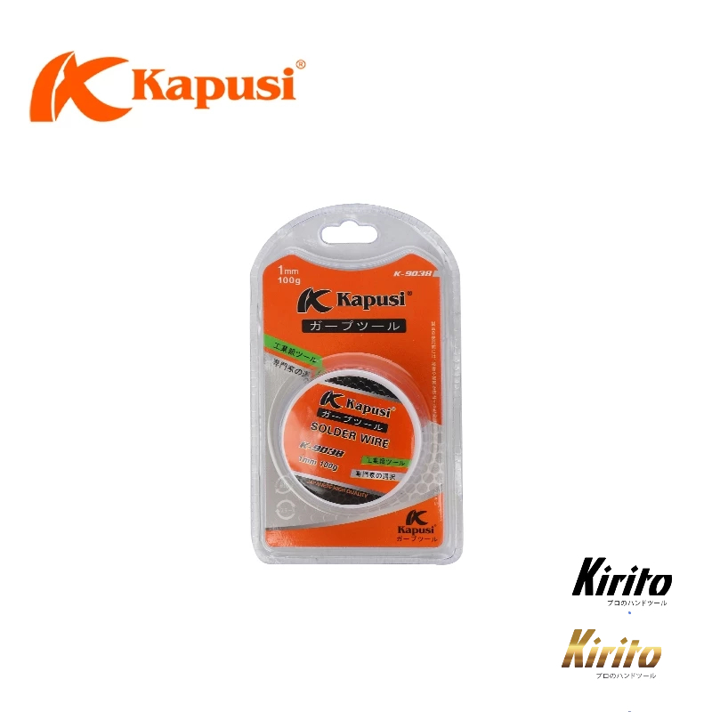 Cuộn thiếc hàn KAPUSI Japan K-9038, 1mm 100g thiếc hỗn hợp nhựa thông mau dính