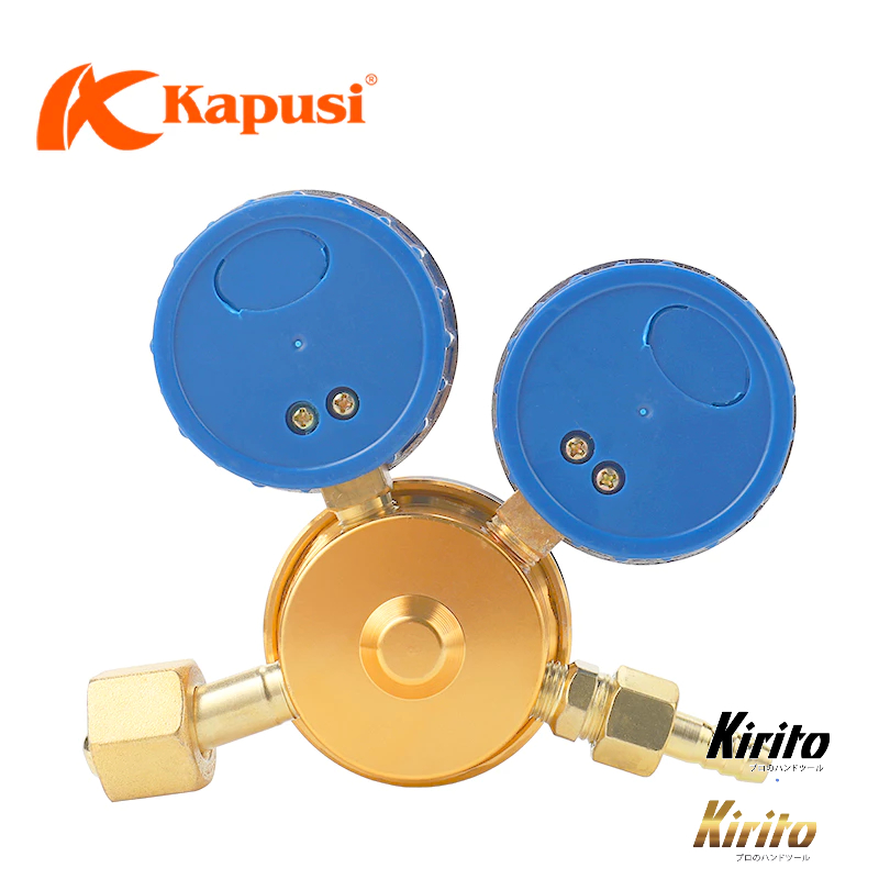 Đồng hồ ga điều áp khí oxy KAPUSI Nhật Bản, van giảm áp, áp suất 15Mpa