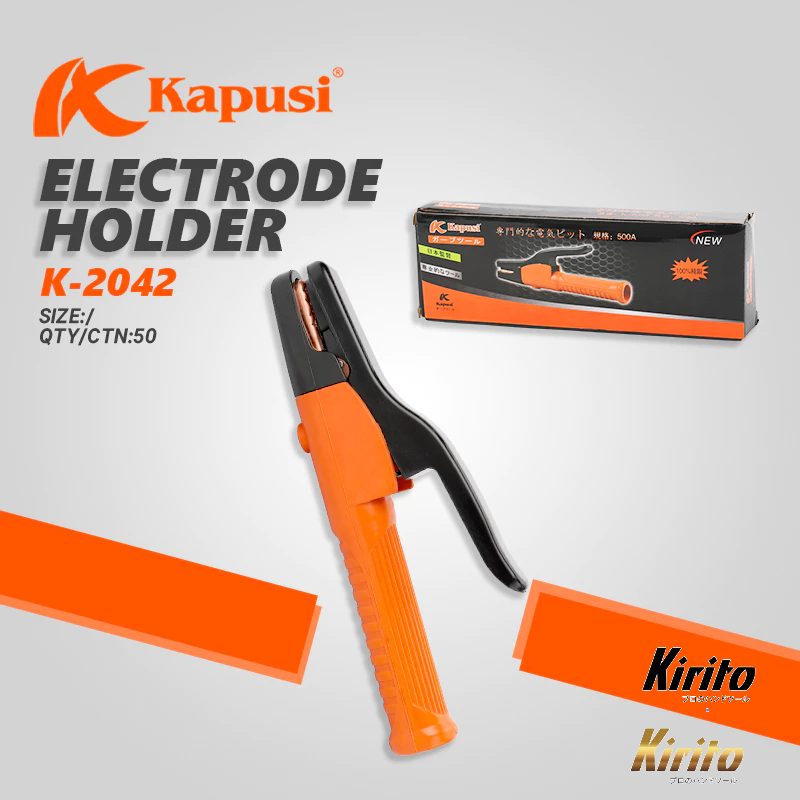 Kìm hàn 500A và 800 - 1000A Kapusi JAPAN, tiếp xúc đồng đúc nguyên khối, Kìm kẹp que máy hàn
