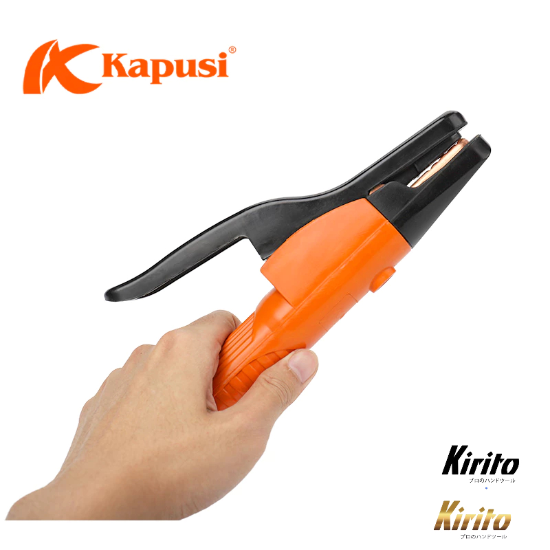 Kìm hàn 500A và 800 - 1000A Kapusi JAPAN, tiếp xúc đồng đúc nguyên khối, Kìm kẹp que máy hàn