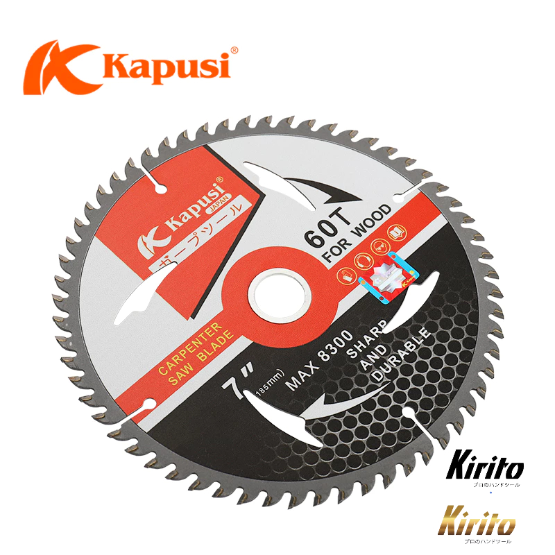 Lưỡi Cắt Gỗ KAPUSI Hợp Kim | 110–250mm | 30T 40T 60T | Dùng Máy Cắt Gỗ
