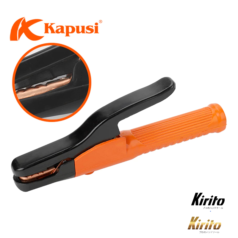 Kìm hàn 500A và 800 - 1000A Kapusi JAPAN, tiếp xúc đồng đúc nguyên khối, Kìm kẹp que máy hàn