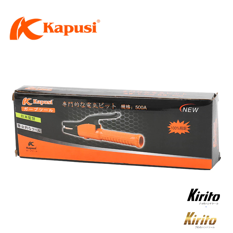 Kìm hàn 500A và 800 - 1000A Kapusi JAPAN, tiếp xúc đồng đúc nguyên khối, Kìm kẹp que máy hàn