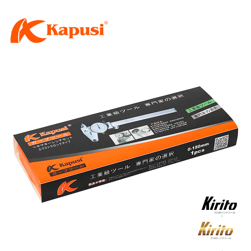 Thước kẹp cơ đồng hồ Kapusi hàng chính hãng, độ bền cao, đo chính xác, mặt đồng hồ chịu va đập k2907