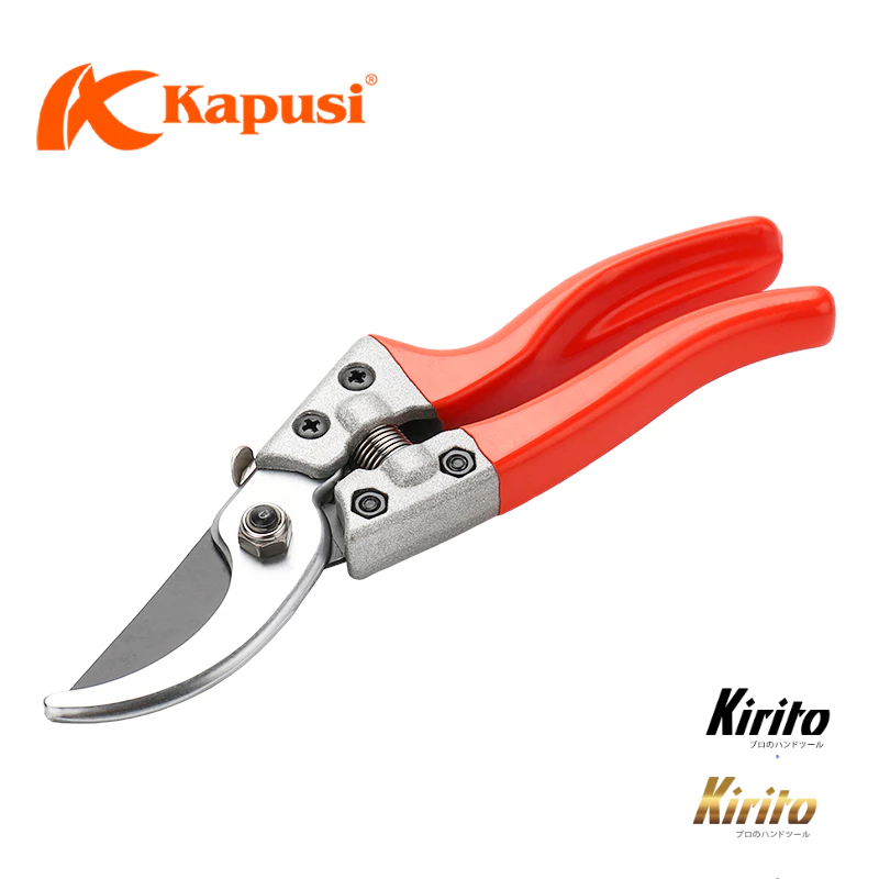 Kéo Tỉa Cây Kiểng Kapusi Cao Cấp 8 Inch (20cm) – Thép SK5 Sắc Bén, Lưỡi Đen Cứng Cáp