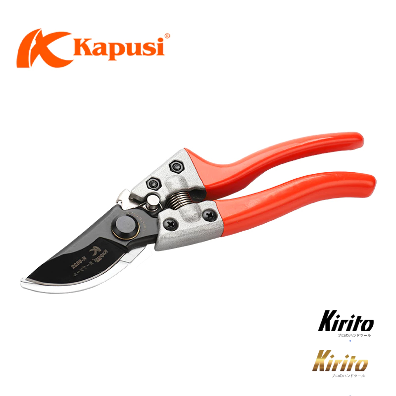 Kéo Tỉa Cây Kiểng Kapusi Cao Cấp 8 Inch (20cm) – Thép SK5 Sắc Bén, Lưỡi Đen Cứng Cáp