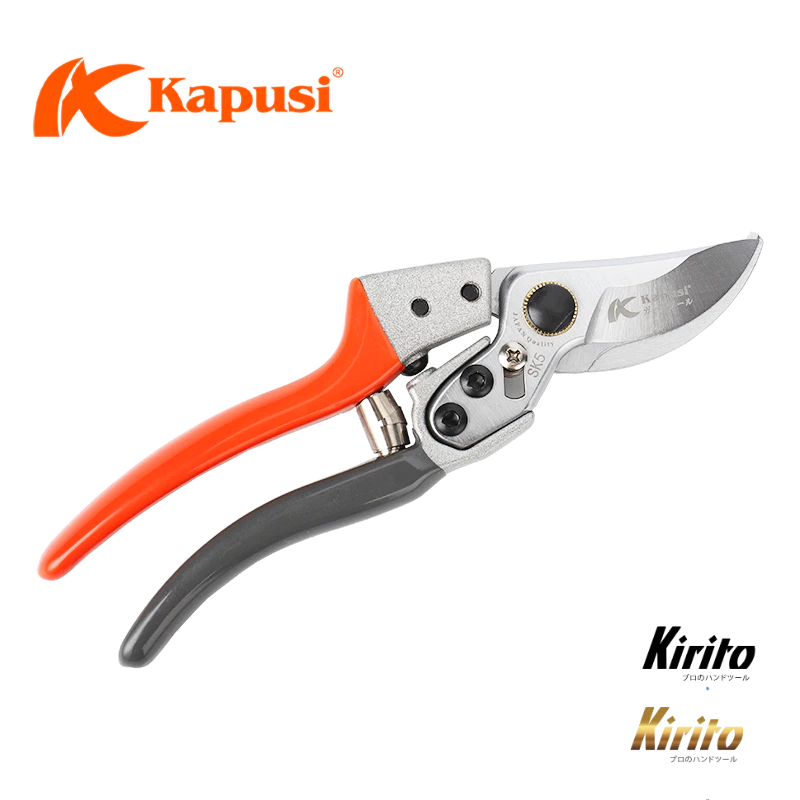 Kéo Cắt Tỉa Cành Kapusi K8652 8 Inch – Thép SK5 Nhật Bản Cao Cấp, Cắt Cây Kiểng Sắc Bén