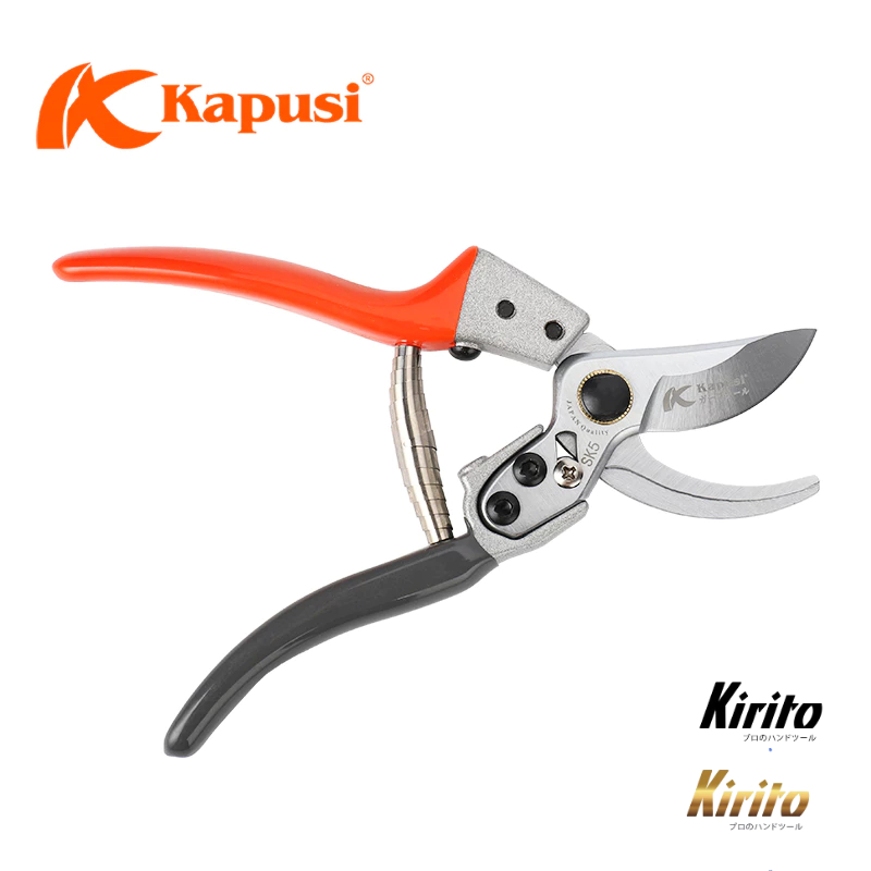 Kéo Cắt Tỉa Cành Kapusi K8652 8 Inch – Thép SK5 Nhật Bản Cao Cấp, Cắt Cây Kiểng Sắc Bén