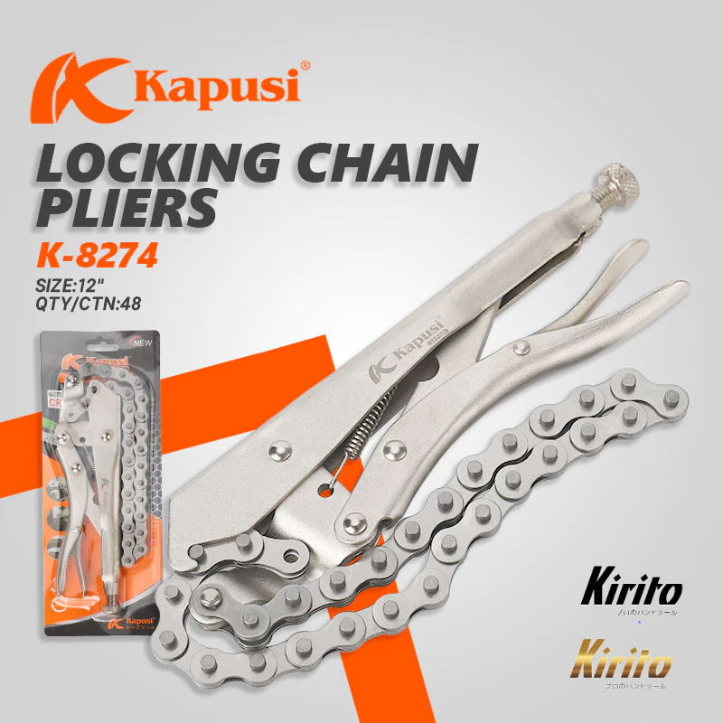 Kìm chết xích hãng Kapusi Nhật Bản, Bảo hành 12 tháng – kìm bấm xích Nhật Kapusi Japan mã k8274