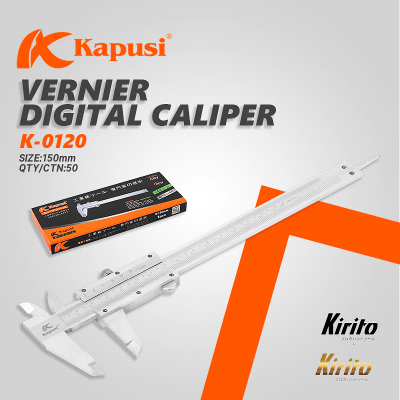 Thước kẹp cơ khí Kapusi Japan 150mm -200mm _Thước Kẹp Cơ -đo Hợp Kim Thép cao cấp
