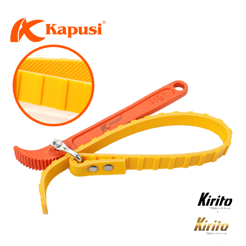 CẢO (CỜ LÊ) MỞ NẮP LỌC DẦU NHỚT BẰNG DÂY ĐAI KAPUSI 8in, 12in
