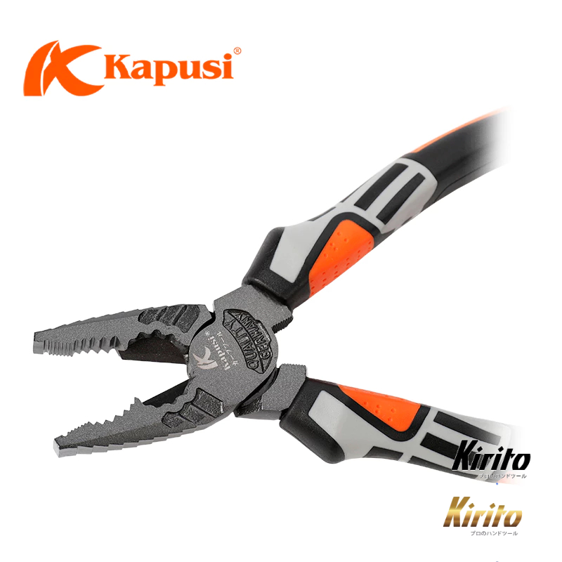 Kìm điện Nhật Kapusi cao cấp kiểu đức thép CRV cao cấp, trợ lực 30% k8000