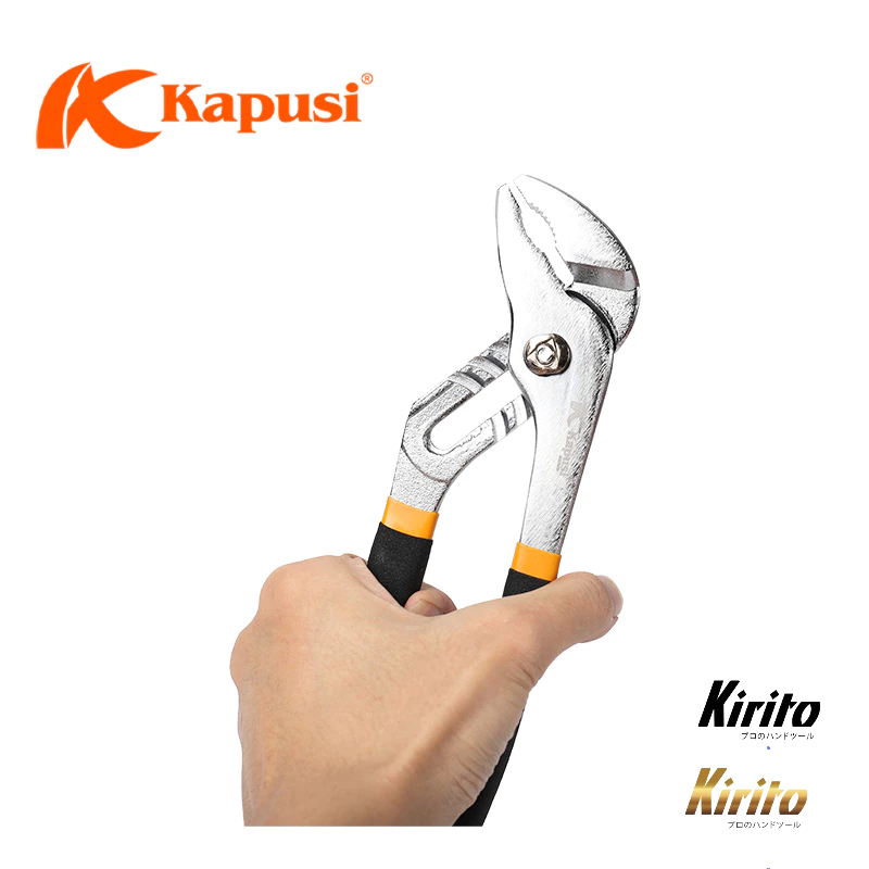 Kìm mỏ quạ cao cấp Kapusi kích cỡ 10 12 inch chất liệu thép CR-V, kìm mỏ quạ vặn đai ốc đa năng