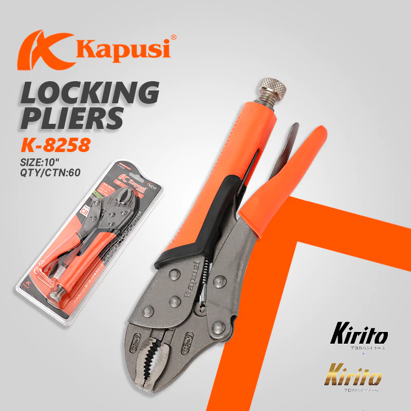 Kìm bấm chết kapusi japan TAY BỌC CAO SU thép đen 10inch hàng cao cấp