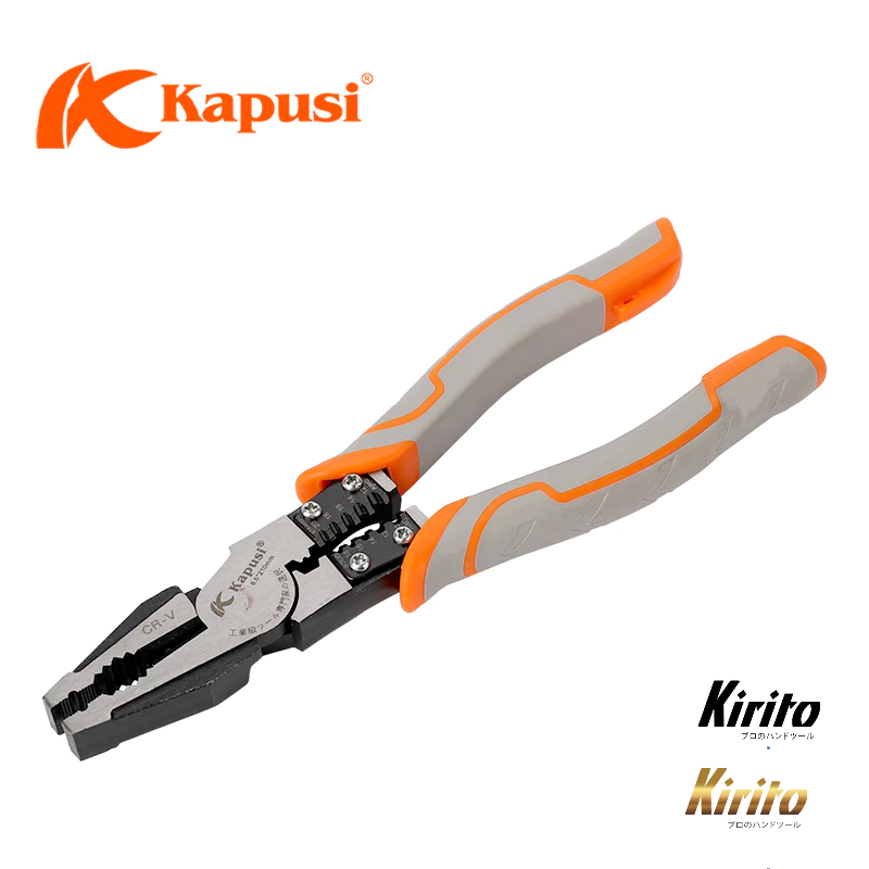 Kìm điện đa năng công nghiệp Nhật Kapusi JAPAN thép CR-V cao cấp k8066