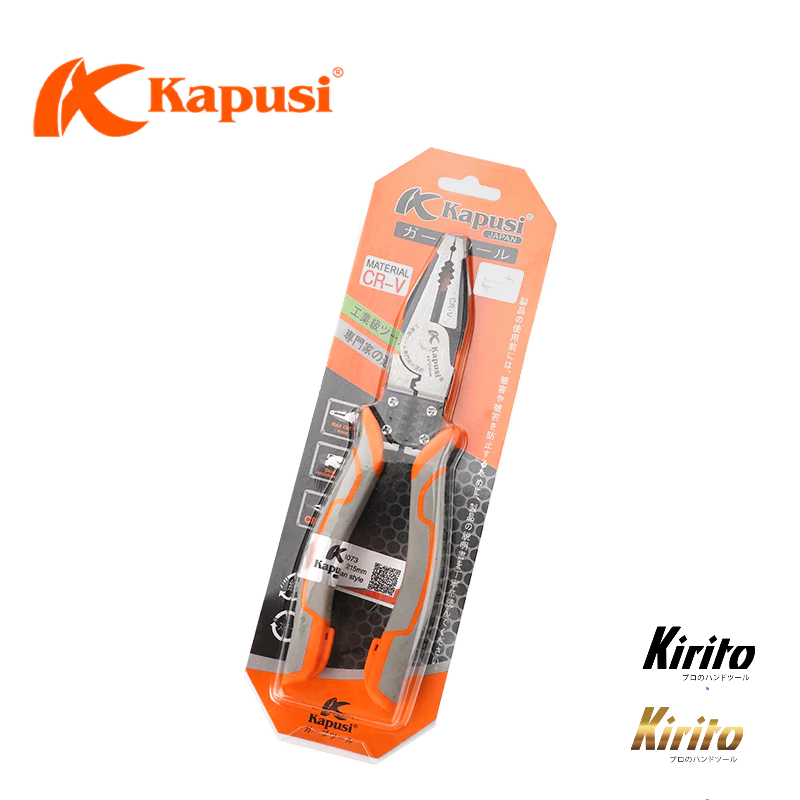 Kìm điện đa năng công nghiệp Nhật Kapusi JAPAN thép CR-V cao cấp k8066