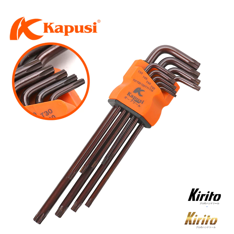 Bộ Lục Giác HARDEN 9 Chi Tiết – Bộ Khóa L Allen Thép S2 Cao Cấp, Chống Gỉ, Độ Cứng Cao