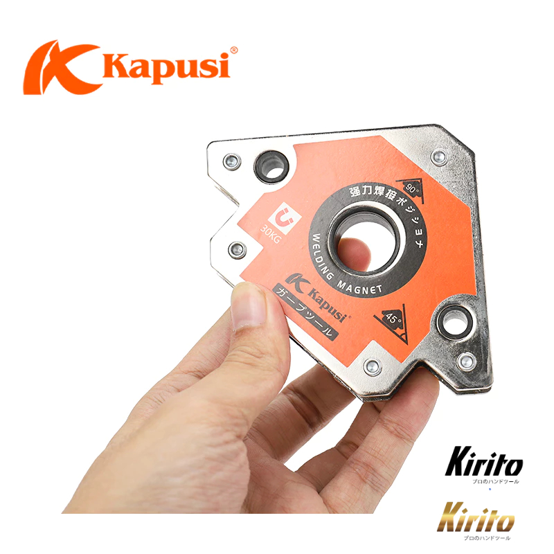 Ke Góc Nam Châm KAPUSI TOOLS – Kẹp Mát Nam Châm 2 Chân & 3 Chân – Giữ Góc Hàn 45° 90° 135°