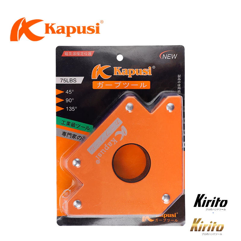 Ke Góc Nam Châm KAPUSI TOOLS – Kẹp Mát Nam Châm 2 Chân & 3 Chân – Giữ Góc Hàn 45° 90° 135°