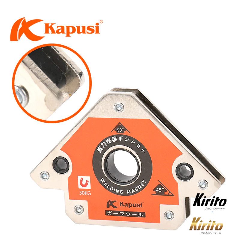Ke Góc Nam Châm KAPUSI TOOLS – Kẹp Mát Nam Châm 2 Chân & 3 Chân – Giữ Góc Hàn 45° 90° 135°
