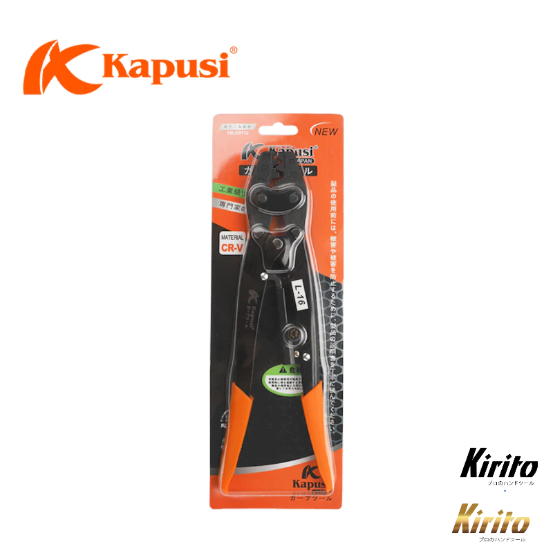Kìm bấm cos cộng lực Kapusi 22L 16L | Kìm ép cote tròn cán dài đa năng