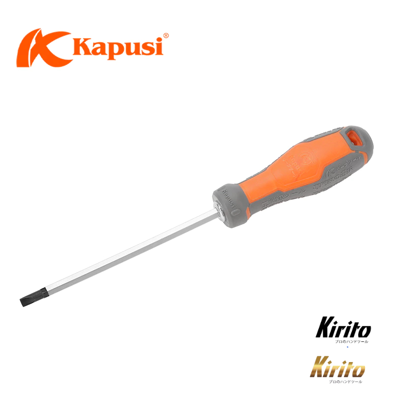 Tua Vít 2 Đầu Dẹp Bake Kapusi 6x100mm / 6x150mm / 6x200mm, Chất Liệu Thép CRV Cao Cấp Bền Bỉ