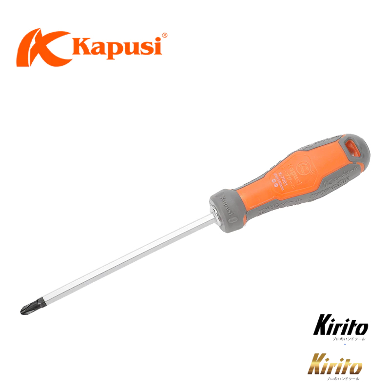 Tua Vít 2 Đầu Dẹp Bake Kapusi 6x100mm / 6x150mm / 6x200mm, Chất Liệu Thép CRV Cao Cấp Bền Bỉ