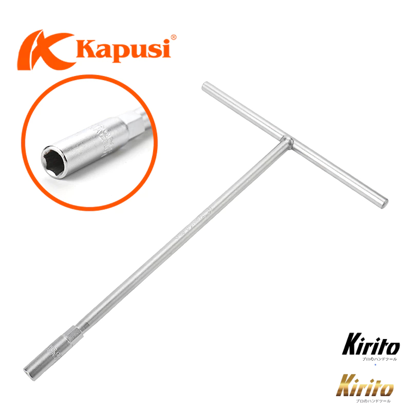 Tay mở ốc chữ T thép Crv Tay Dài Từ 6mm - 19mm Chuyên Dụng Để Vặn mở, siết bu lông, đai ốc