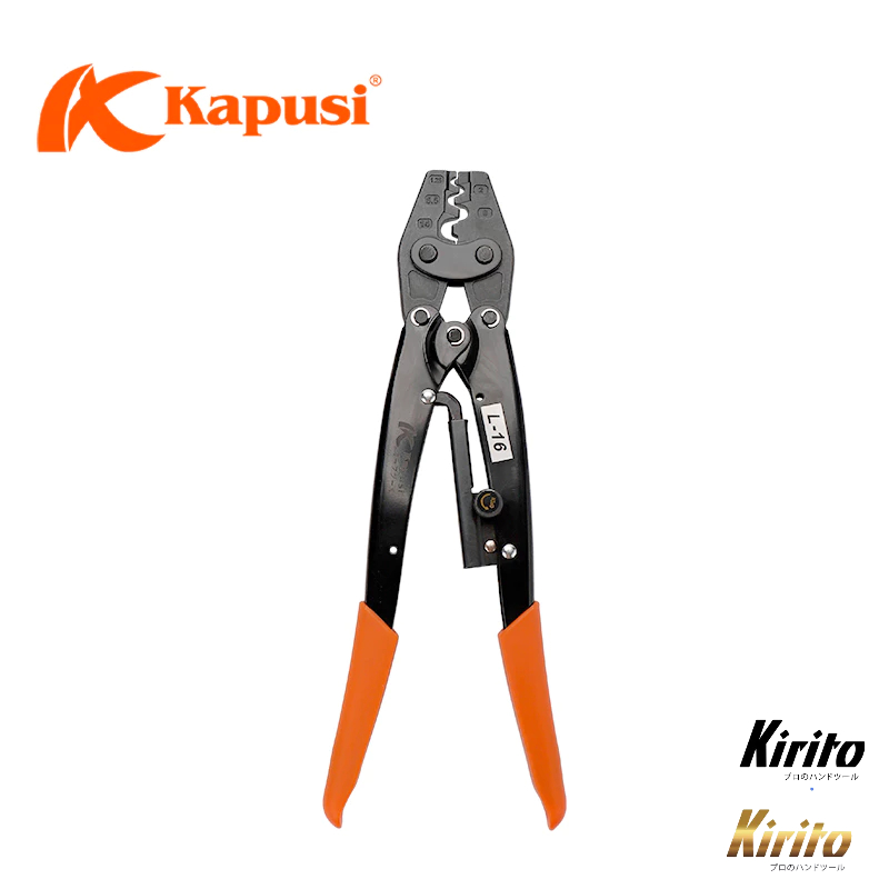Kìm bấm cos cộng lực Kapusi 22L 16L | Kìm ép cote tròn cán dài đa năng