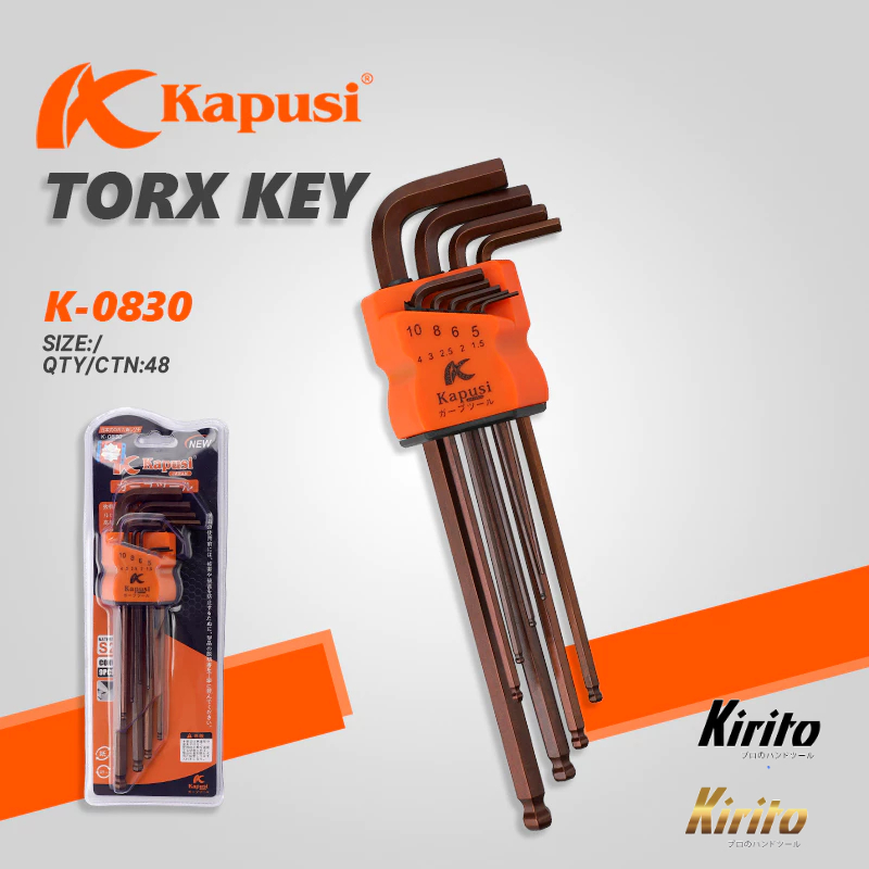 Bộ Lục Giác HARDEN 9 Chi Tiết – Bộ Khóa L Allen Thép S2 Cao Cấp, Chống Gỉ, Độ Cứng Cao