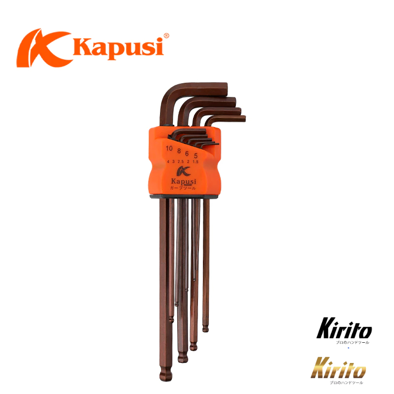 Bộ Lục Giác HARDEN 9 Chi Tiết – Bộ Khóa L Allen Thép S2 Cao Cấp, Chống Gỉ, Độ Cứng Cao