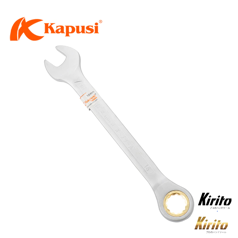Cờ lê vòng miệng TỰ ĐỘNG Kapusi Japan nhiều size, thép CR-V chịu lực cao 50BV30, bánh cóc 72 răng