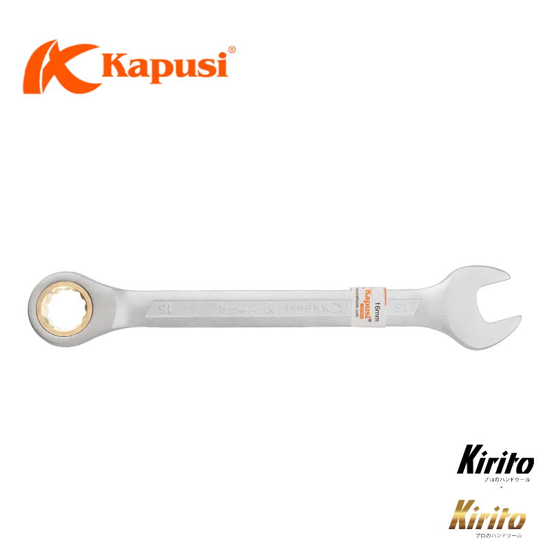 Cờ lê vòng miệng TỰ ĐỘNG Kapusi Japan nhiều size, thép CR-V chịu lực cao 50BV30, bánh cóc 72 răng