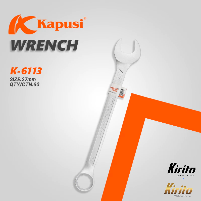 Cờ Lê Vòng Miệng Kapusi Thép CR-V Đúc Nguyên Khối Đủ Size 6mm-32mm Chính Hãng