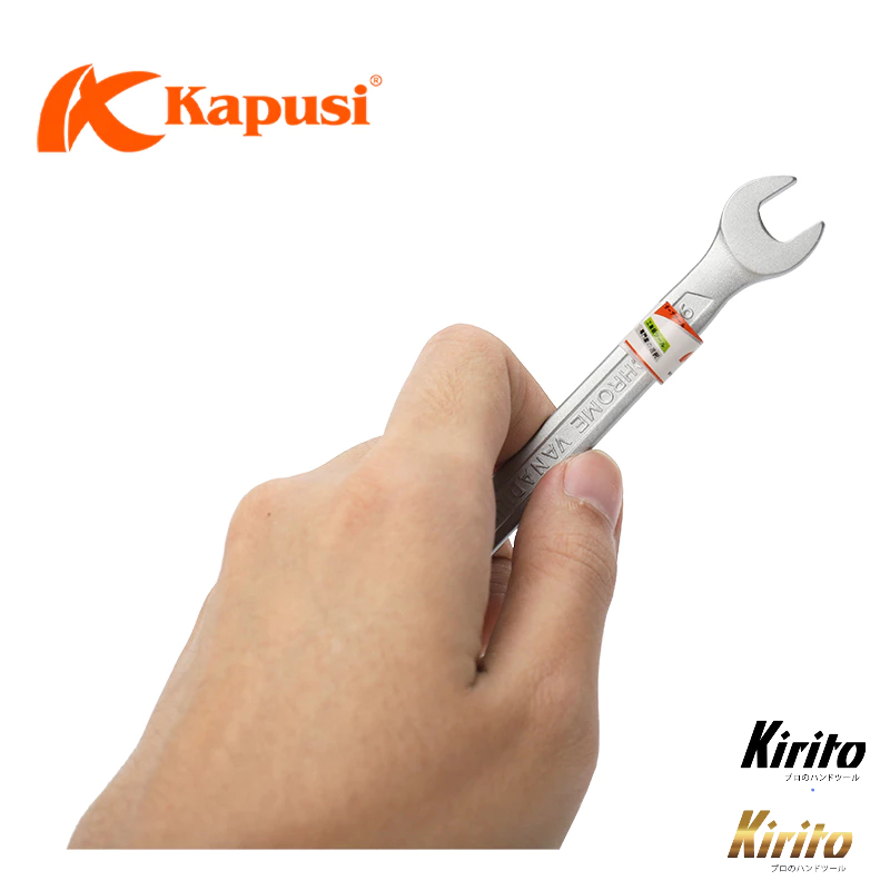 Cờ Lê Vòng Miệng Kapusi Thép CR-V Đúc Nguyên Khối Đủ Size 6mm-32mm Chính Hãng