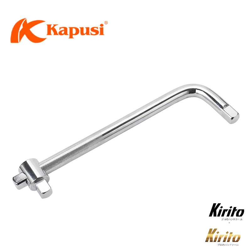 Bộ cần siết chữ L hệ 12 inch kèm 8 đầu tuýp từ 8-24mm hãng Kapusi Nhật bản k9768
