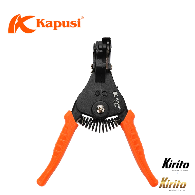 Kìm Tuốt Dây Điện Tự Động Kapusi K0340 Cao Cấp – Tuốt Nhanh 0.5–3.2mm², Chính Xác, Bền Bỉ