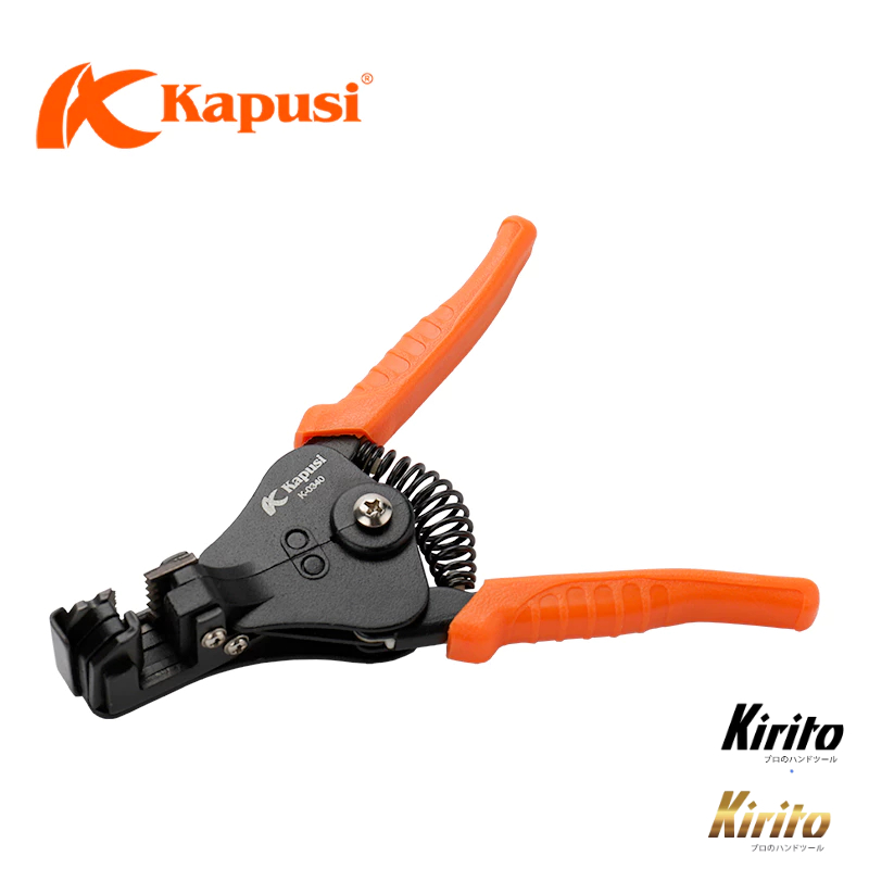 Kìm Tuốt Dây Điện Tự Động Kapusi K0340 Cao Cấp – Tuốt Nhanh 0.5–3.2mm², Chính Xác, Bền Bỉ