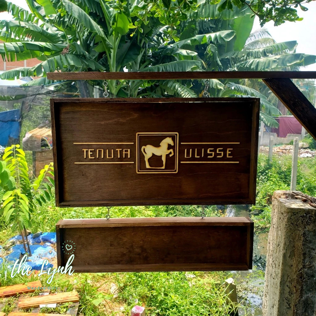 Bảng hiệu gỗ treo tường Vintage/Combo bảng vẫy  - MIỄN PHÍ THIẾT KẾ IN MÀU THEO YÊU CẦU