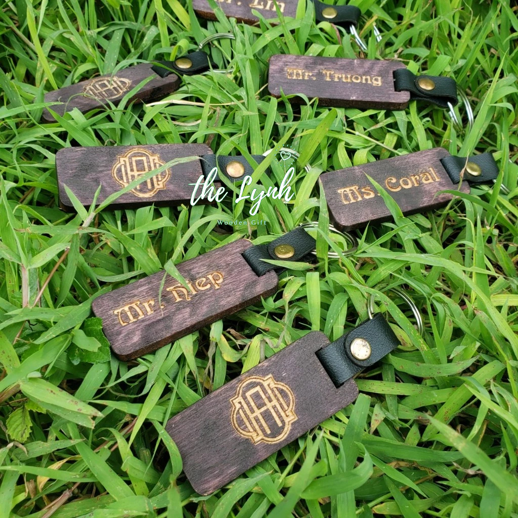 Móc Khoá Gỗ Khách Sạn,Quán Cafe - Free Khắc Logo,ttên Quán Theo Yêu Cầu