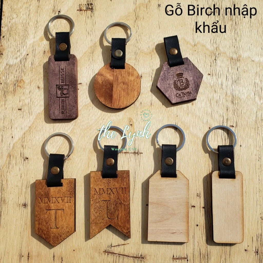 Móc Khoá Gỗ Khách Sạn,Quán Cafe - Free Khắc Logo,ttên Quán Theo Yêu Cầu