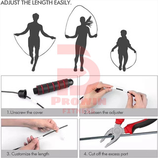 Dây nhảy lõi thép có tạ Prowin Fitness thế dục thể thao