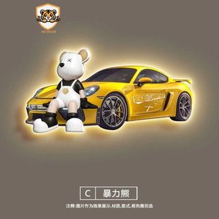 [EA] [ Hàng loại 1] Tranh treo tường Gấu Beabrich tráng gương , tranh trang trí phòng khách, phòng trẻ em, quà tặng đẹp