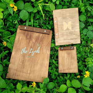 Menu gỗ các size - Miễn phí Khắc LOGO Quán cafe, Nhà hàng