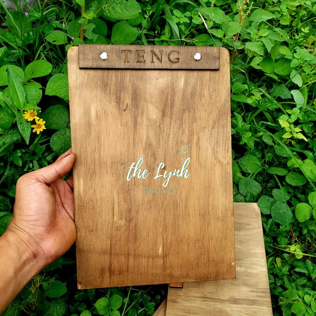 Menu gỗ các size  - Miễn phí Khắc LOGO Quán cafe, Nhà hàng