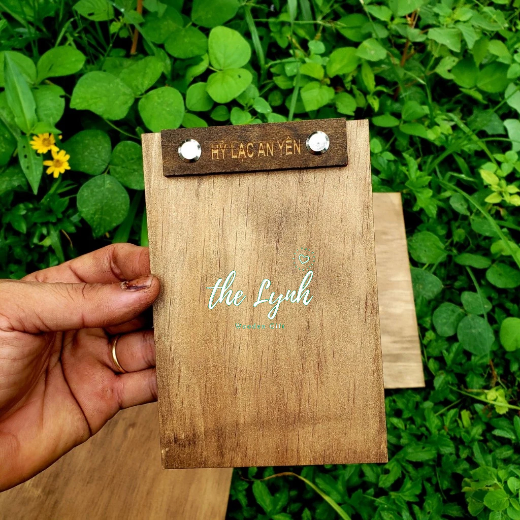 Menu gỗ các size  - Miễn phí Khắc LOGO Quán cafe, Nhà hàng